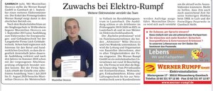Elektro-Rumpf, PR Bericht